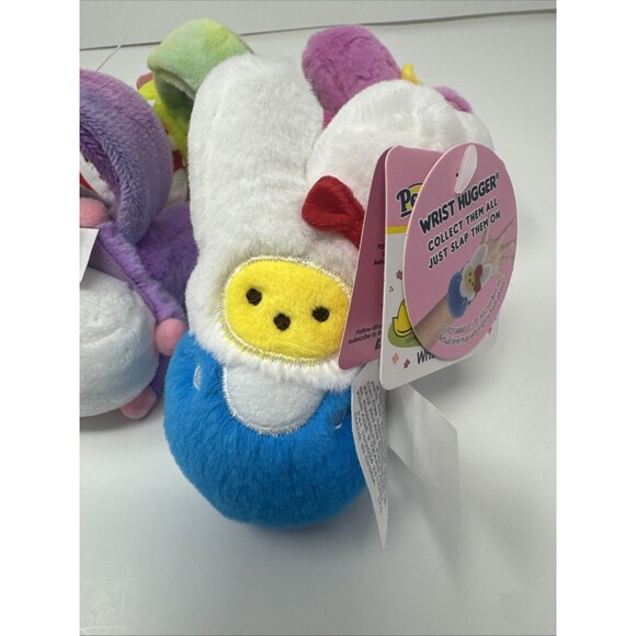 Peeps X Hello Kitty & Friends Wrist Huggers Easter Plush Slap Bracelet Set 4 NWT - Picture 10 of 10